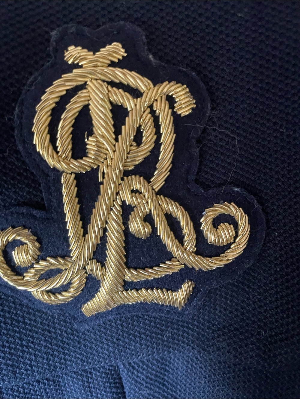 Lauren Ralph Lauren Navy Double-Breasted Crest Patch Blazer - Picture 3 of 5
